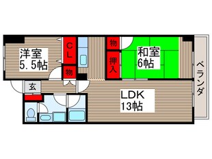 シティ行徳の物件間取画像